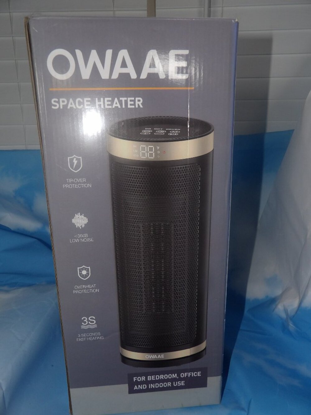 New OWAAE Space Heater, Low Noise, Overheat Protection